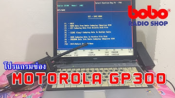โปรแกรมช่อง MOTOROLA GP300 Programming