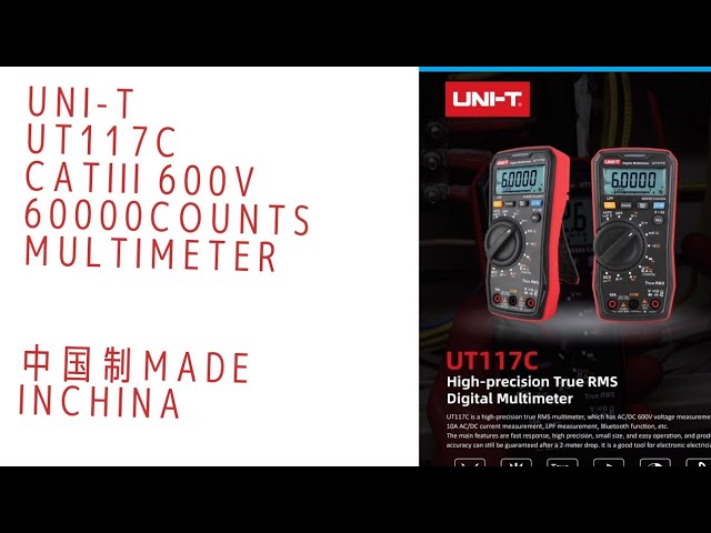 UNI-T UT191E Multimètre professionnel avec IP65 600V AC/DC 20A 10Hz-1MHz :  : Bricolage