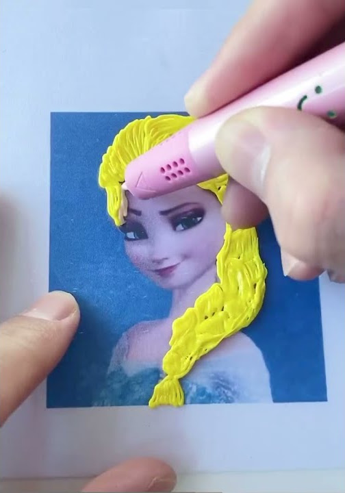 3d Pen create Frozen picture 2021 indoor toys & game for every home 🤩❤️ | #shorts play master #toys