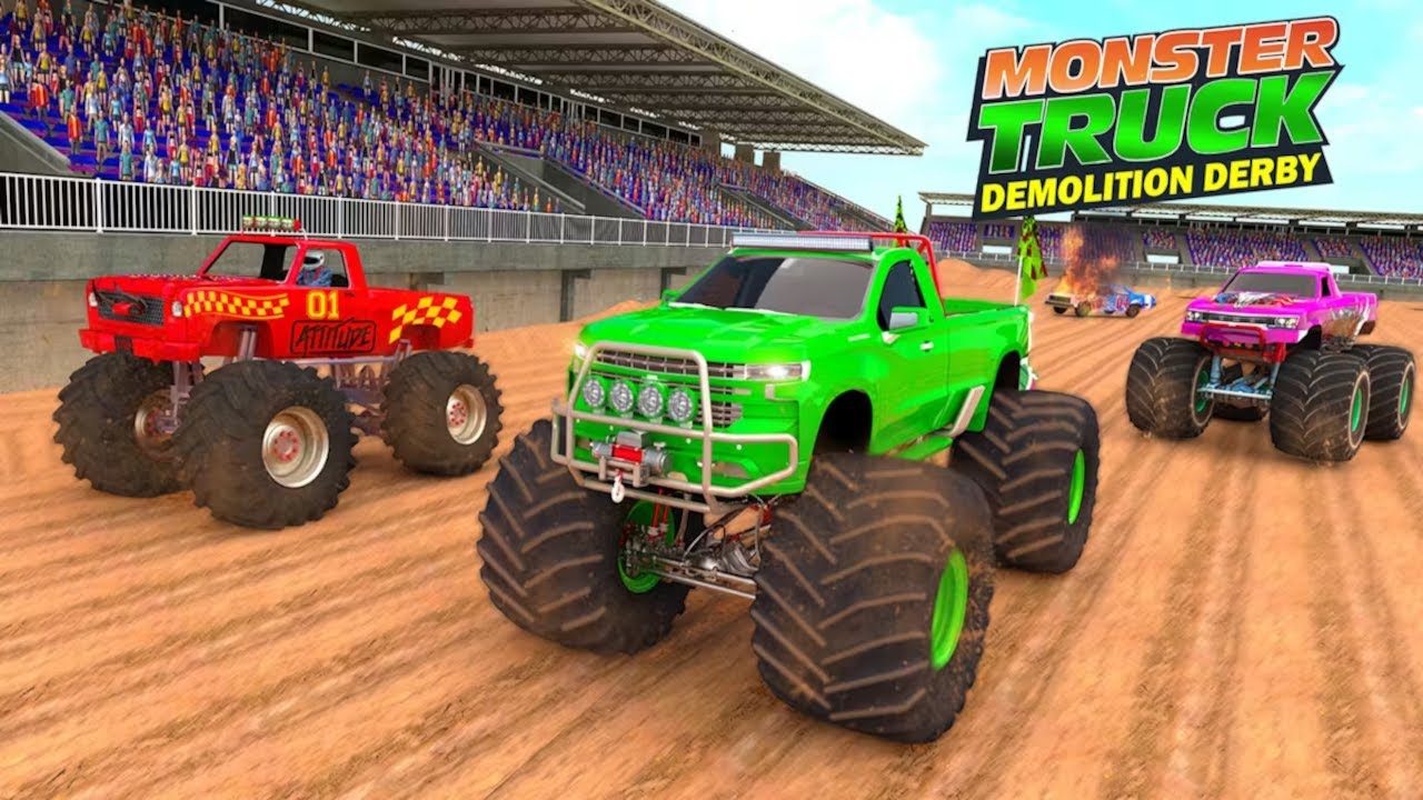 Monster Truck Demolition Derby Gameplay - YouTube