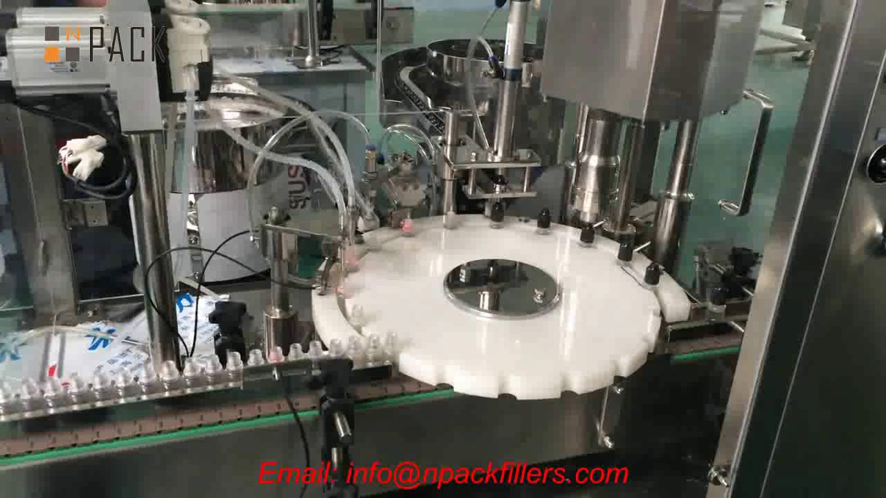 Automatic E Liquid Filling Capping Machine - YouTube