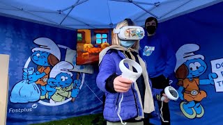 Learn how to sort waste in a VR experience with the Smurfs