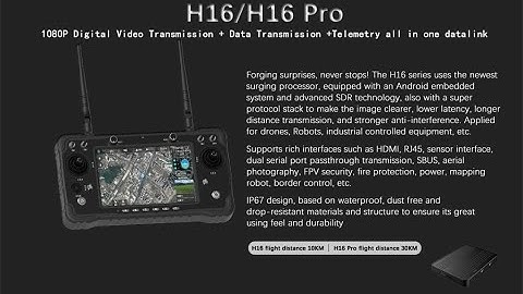 Skydroid H16 Pro HD Video Transmission System 30KM long range test