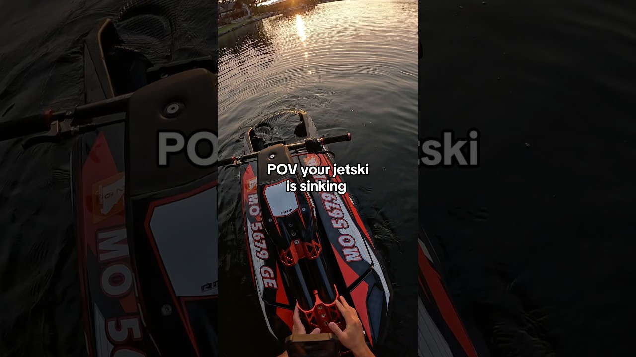 why is my jetski sinking? 