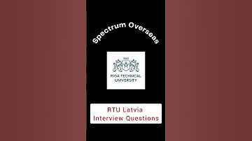 RTU Latvia Interview | | Recent Updates| |Upcoming Intake | Spectrum Overseas |#shorts