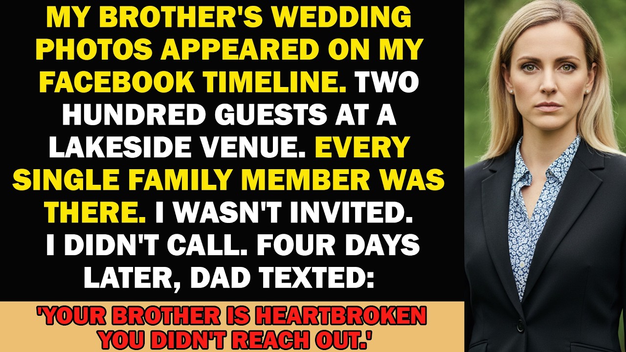 I Wasn't Invited To My Brother's Wedding. Four Days Later, Dad Texted Me This...