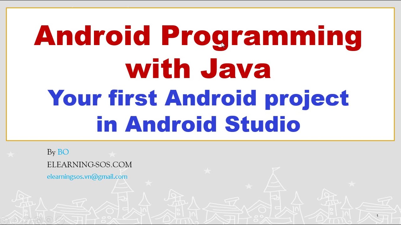 Android Programming Java_003_Your first Android project in Android ...