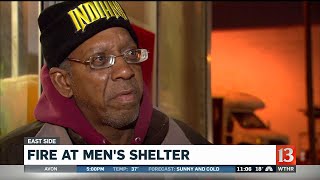 Fire at men's shelter under investigation