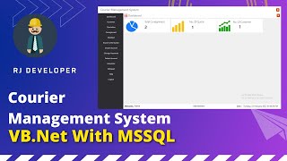 Courier Management System | Windows Application | Flat UI Design