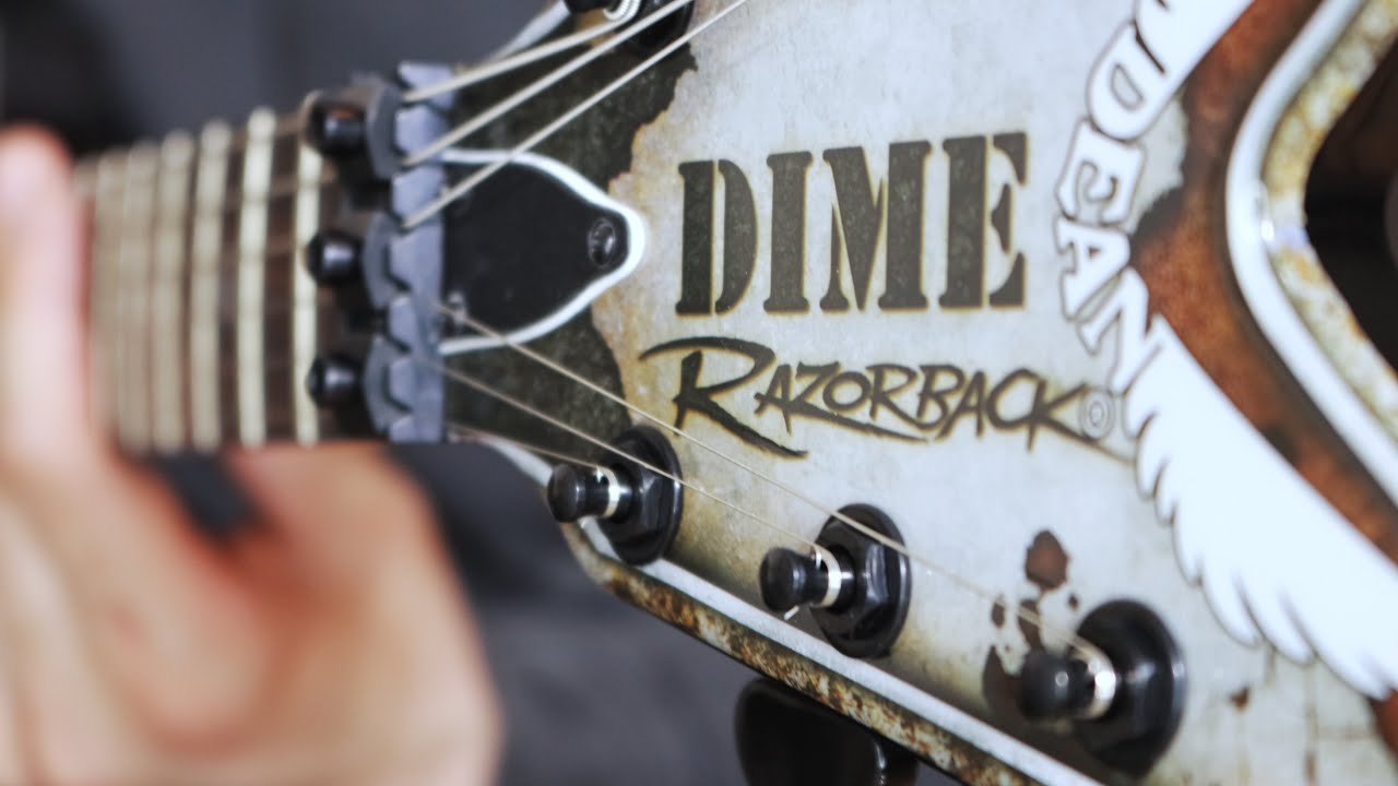 One of Kind Guitar Unboxing - Dean Razorback Rust Dimebag Darrell RZR ...