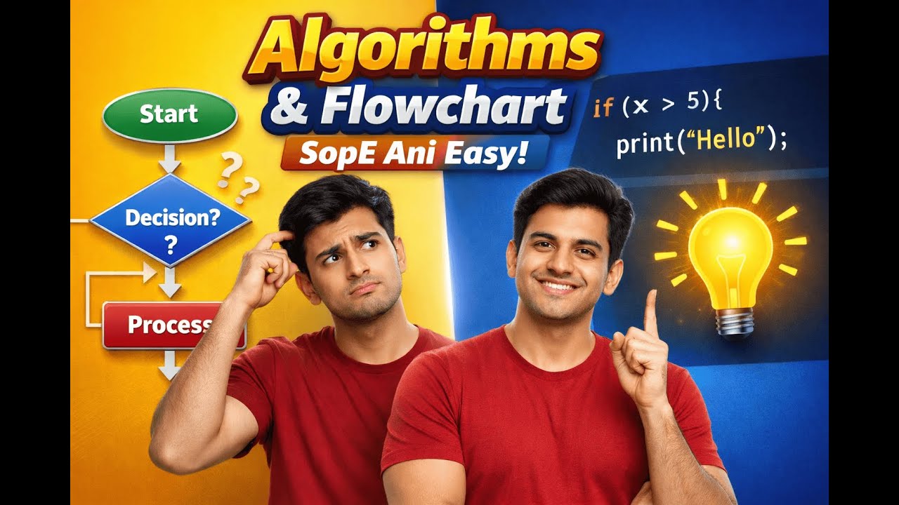 Algorithms & Flowchart सोप्या भाषेत | Beginners Special 💡c programming ...