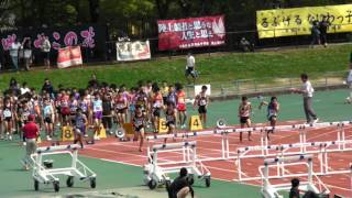 20160423　中体連　第２回記録会　男子110mH　T決勝　4組