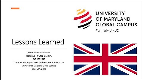 CYB 670 Lessons Learned (United Kingdom)