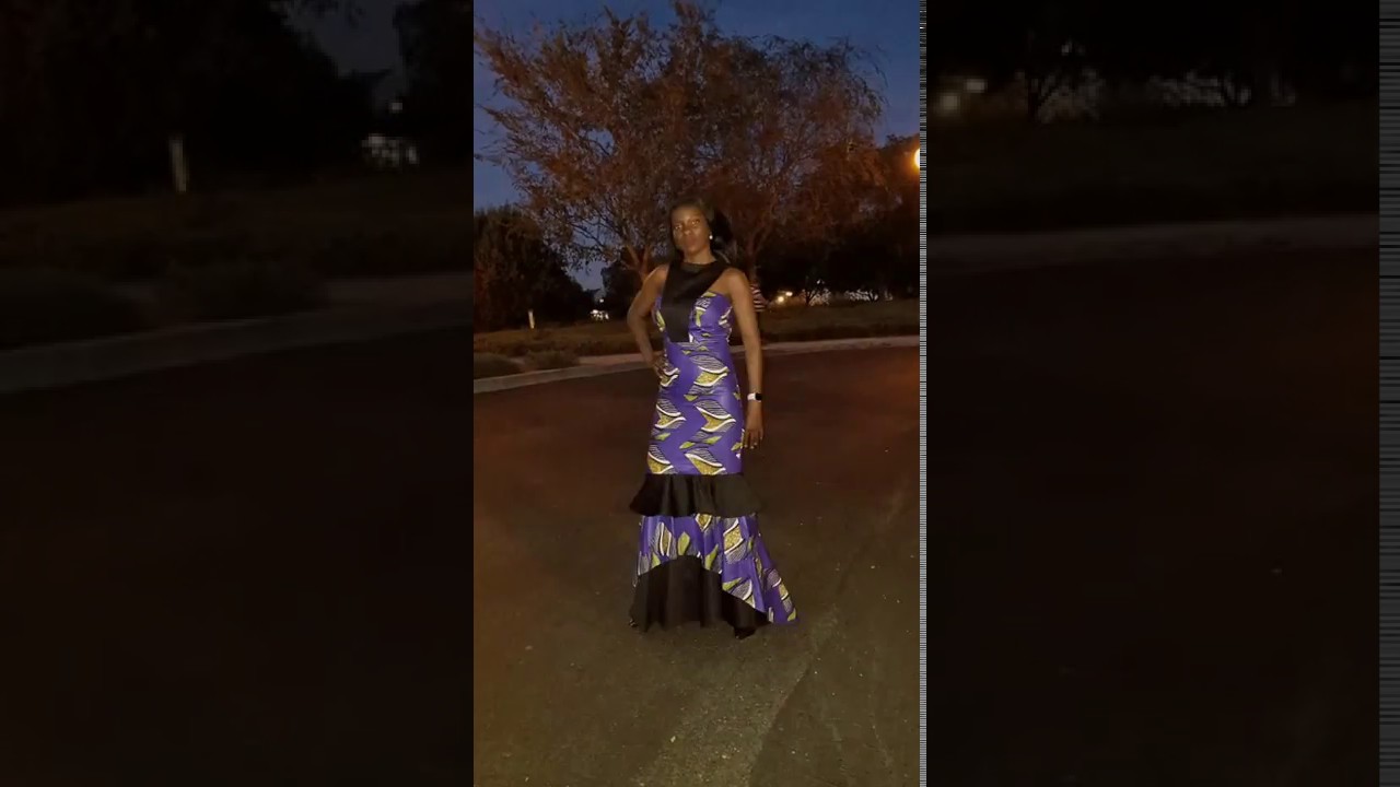 Kuwaha African Print Mermaid Gown