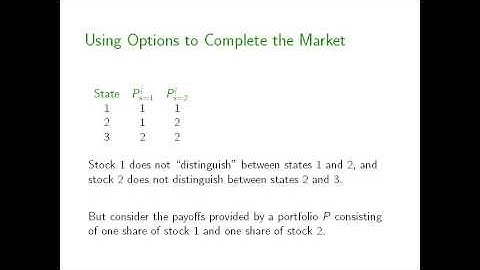 Arrow Debreu and Option Pricing Part 2