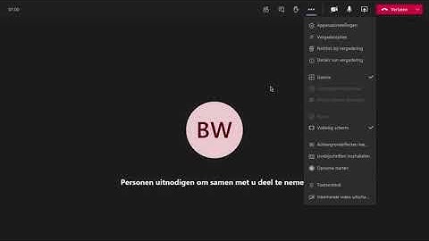 Microsoft Teams negen of 49 personen in een vergadering zien. (Dutch)