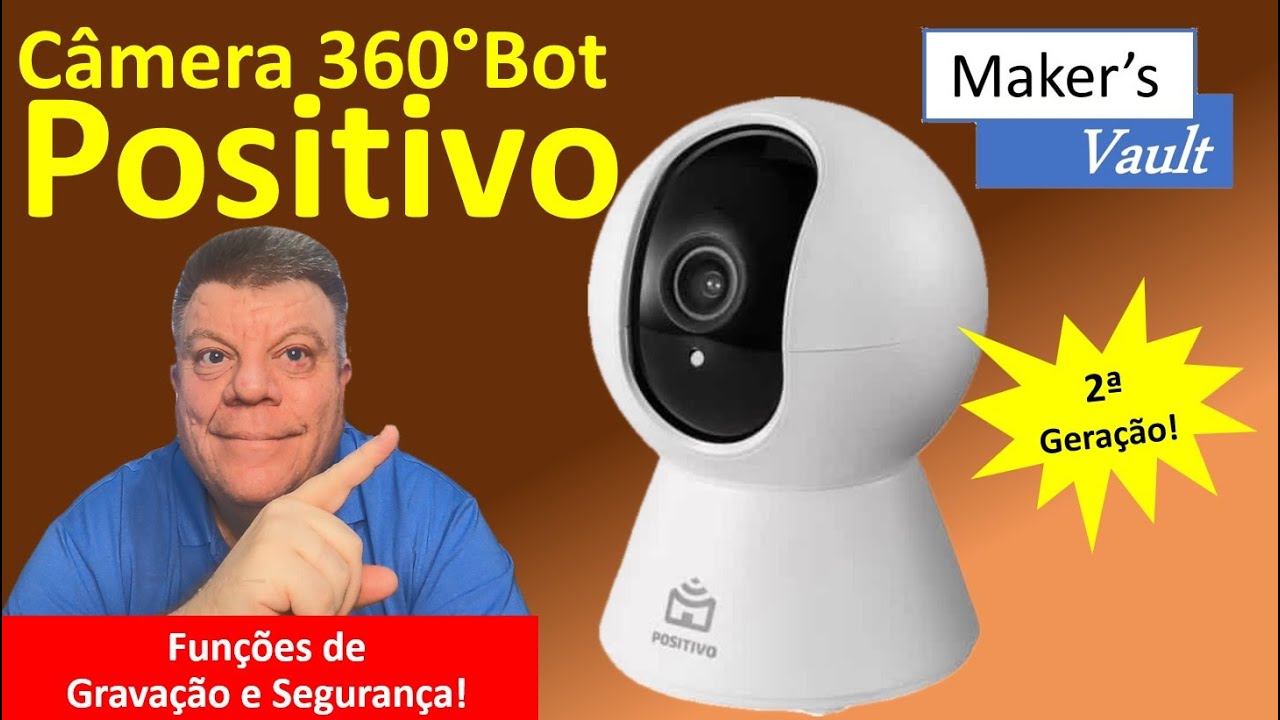 Smart Câmera 360° Bot Wi-Fi 2ª Geração - Loja Positivo