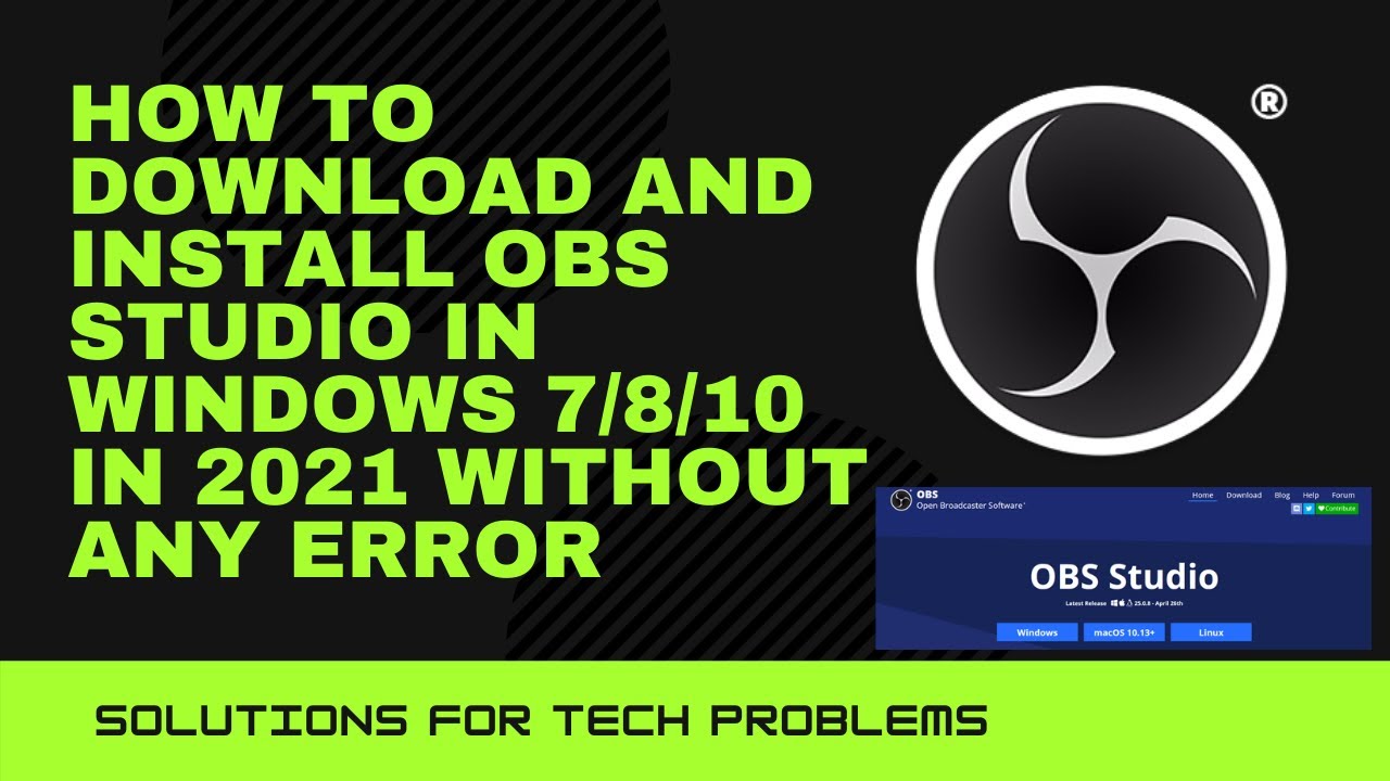 download obs studio windows 10