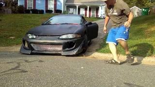 Check before driven 98 Eclipse down the hill test front body kit Part 2