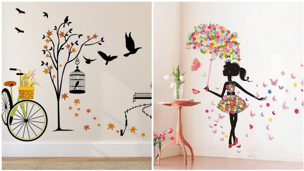 Wall Stickers Design Wall Decor Ideas/ 3D wallpaper Stickers ideas