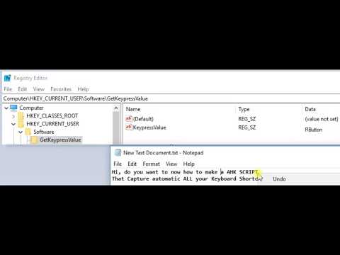 Ahk Script to Detect Keypress from Windows Registry Key