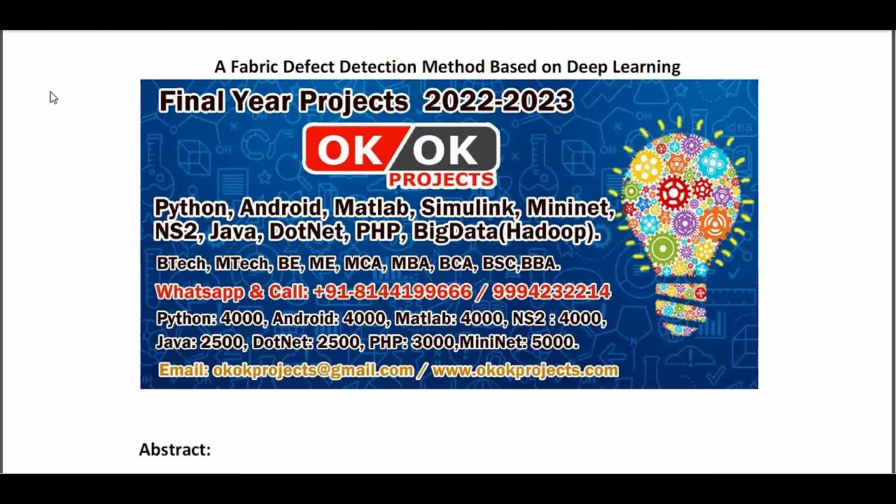 A Fabric Defect Detection Method Based on Deep Learning