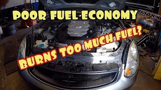 Inifiniti G35 burning too much gas