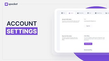 How to Change Account Settings in Spocket?