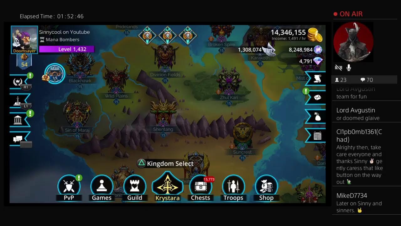 BLUE GUILD WARS Setauri Gods World Event | Gems of War Live Stream December 7th 2022