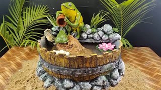A Nature Inspired Frog Fountain🌿🐸