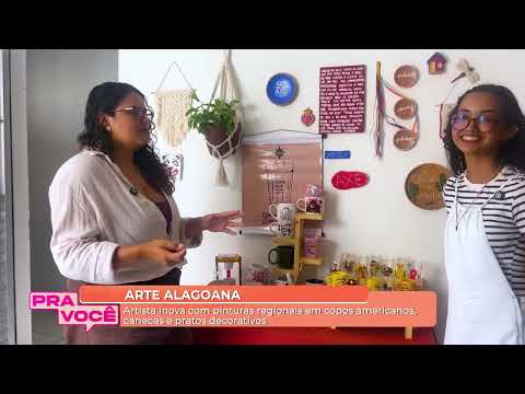 Artista transforma copos, canecas e pratos em peças com identidade alagoana 22/10/26
