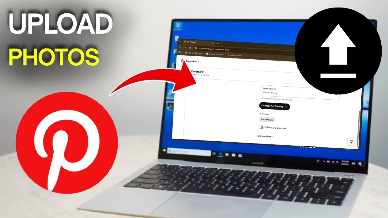 How to Upload a Photo in Pinterest (Easy Guide) - YouTube