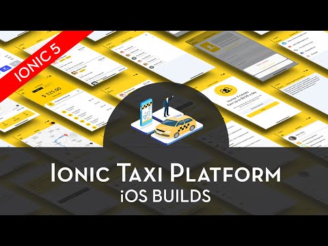 Enappd Ionic 5 Taxi Platform - iOS Build Video