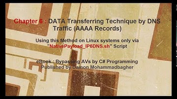 Chapter 6 - Video [2] , DATA Transferring Technique by DNS Traffic AAAA Records