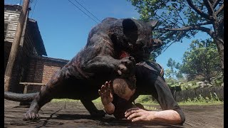 Legendary Giaguaro Panther kills everyone in Valentine - RDR2 PC Modded