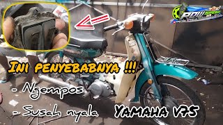 Cek Membran Masalah Yamaha v75 Ngempos Susah Nyala Pagi Hari || PDW Speed 79cc