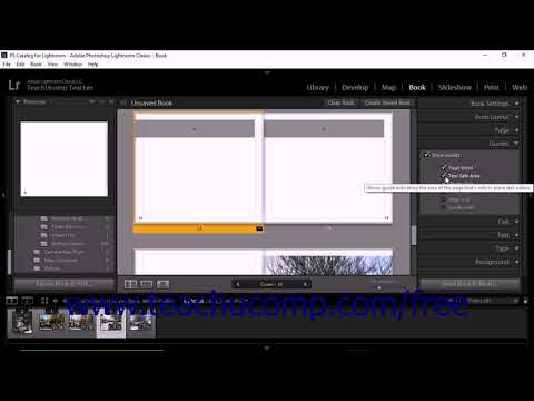 Lightroom Classic CC Tutorial The Guides Panel in the Book Module Adobe Training