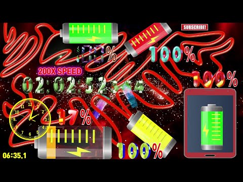 [Speed 200x] 24 Hours 🔋Battery Charging⚡️ timer countdown alarm🔔