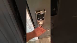 How to fix a no lock on a adt electronic house door lock system just turns red and beeps