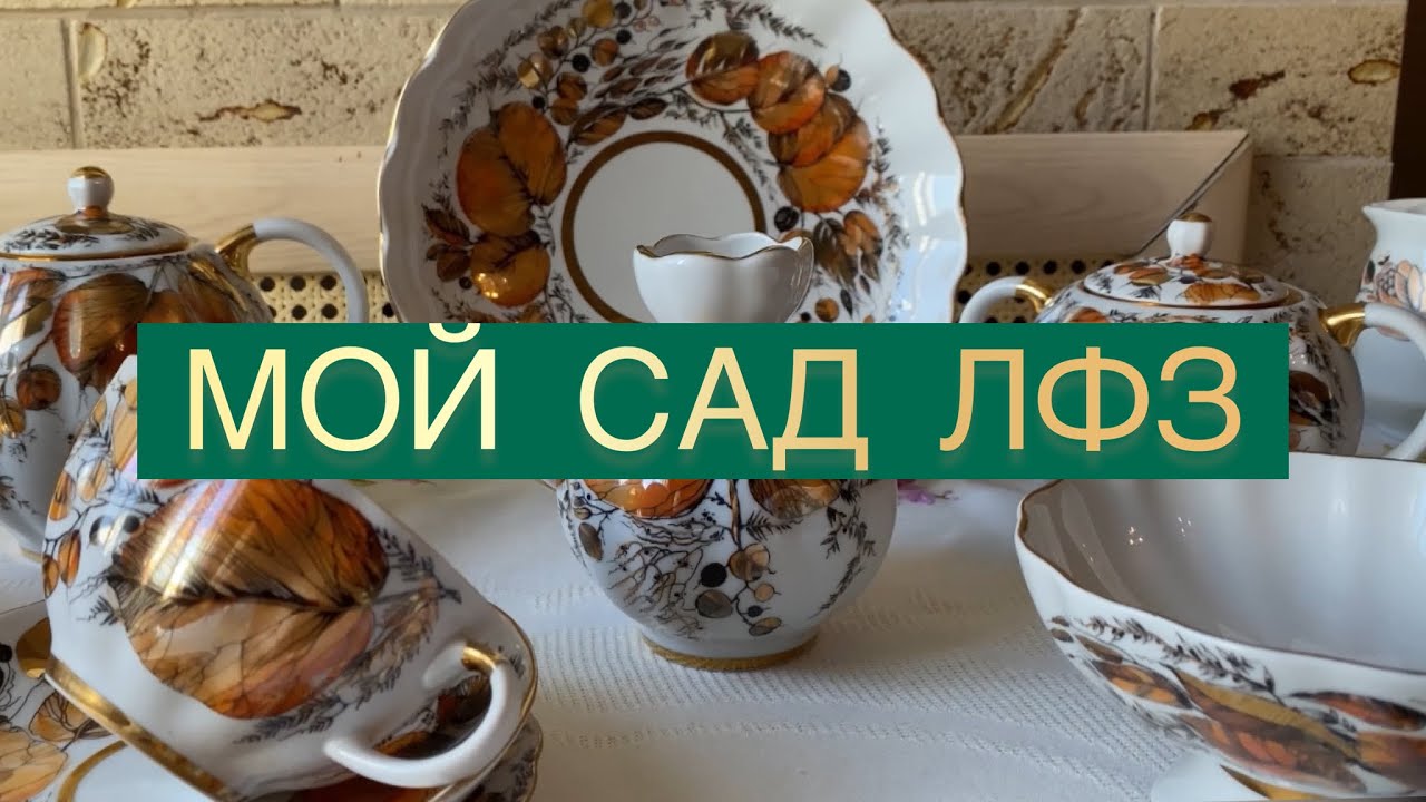 ПРИШЛА ОСЕНЬ 🍂 ЛФЗ «МОЙ САД « ЗОЛОТАЯ ОСЕНЬ СОВЕТСКОГО ПЕРИОДА 🍂🍁🐿 ФАРФОР СССР С ЦЕНАМИ КОНКУРС