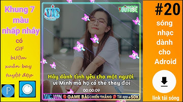 Share Sóng Nhạc Avee Player Hiệu Ứng Khung 7 Màu Và Gif Bướm Bay Hot Nhất | Template | Next một đêm