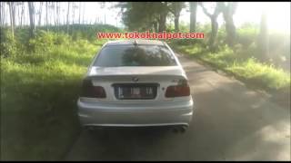 SUARA KNALPOT BASS KERING DI MOBIL BMW..mantap suaranya