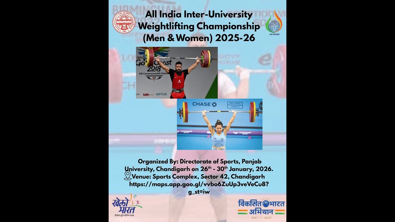 Title: All India Inter University Weightlifting Championship Men & Women | DAY 2