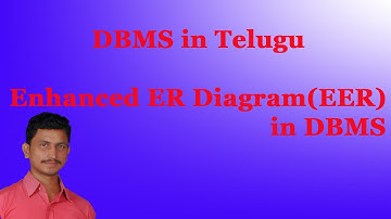 Enhanced ER Diagram(EER) in DBMS || DBMS in Telugu || Mr.Sivarao