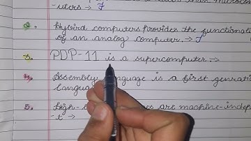 Class-6 IT | chapter -1 True false with solution Classification of computers &  computer languagees