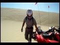 Bad crash at glamis. trx450r