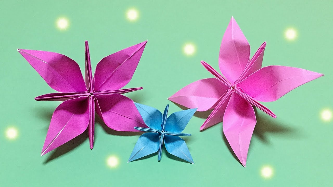 Origami] Easy and cute way to fold flowers [Easy to understand
