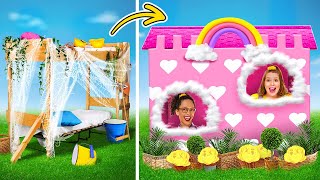 FANTASTYCZNA metamorfoza małego domu! Budowanie domku ogrodowego z gadżetami i hackami od La La Life