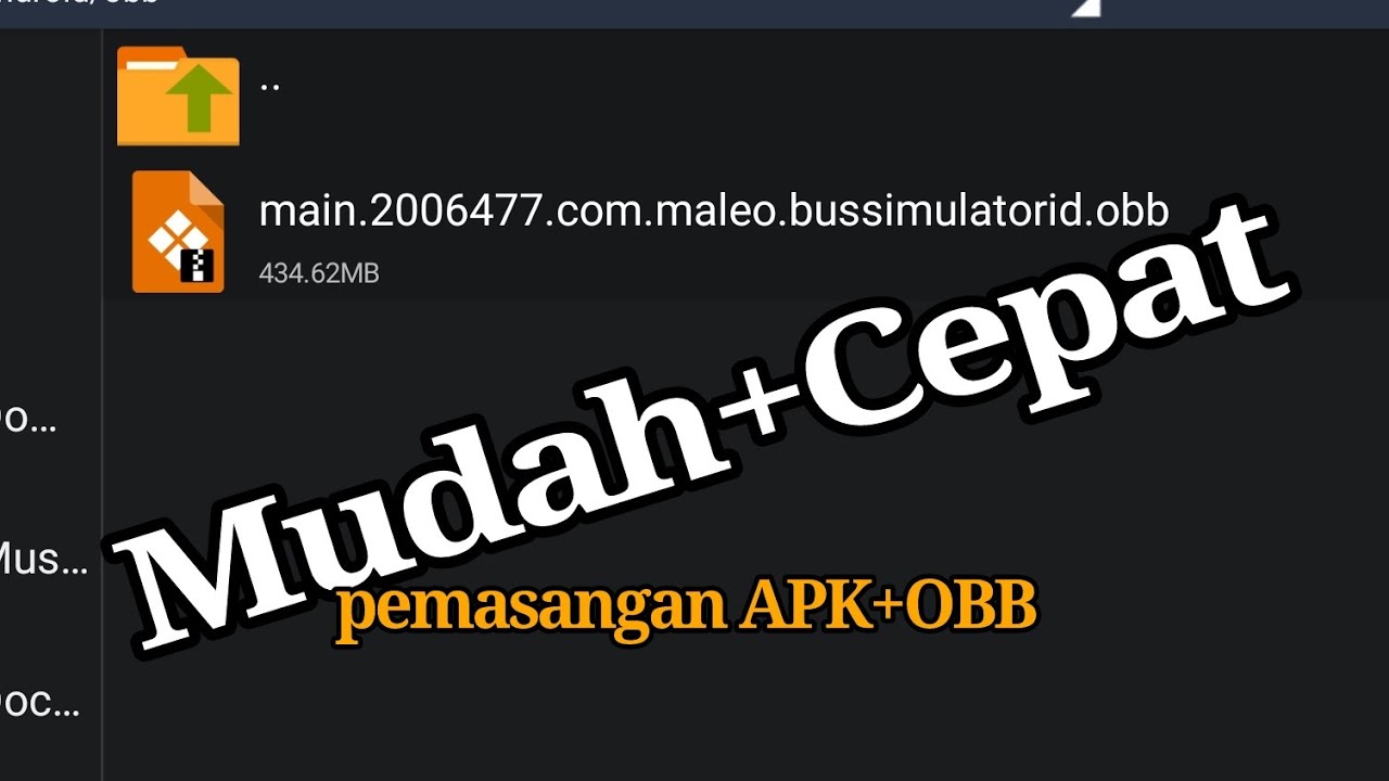Tutorial Cara Pemasangan APK+OBB mod Bussid Versi 4.1👍 (Bus simulator