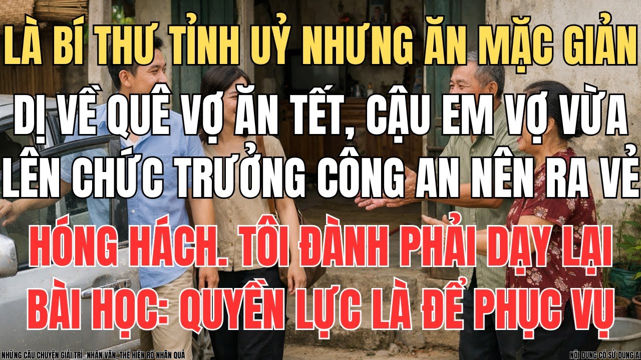 Tôi Dạy Em Vợ 1 Bài Học Nhớ Đời: Quyền Lực Là Để Phục Vụ Nhân Dân, Chứ Không Phải ...